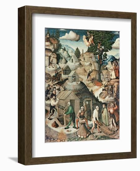 Mining Landscape, 1521-Hans Hesse-Framed Giclee Print