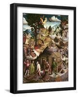 Mining Landscape, 1521-Hans Hesse-Framed Giclee Print