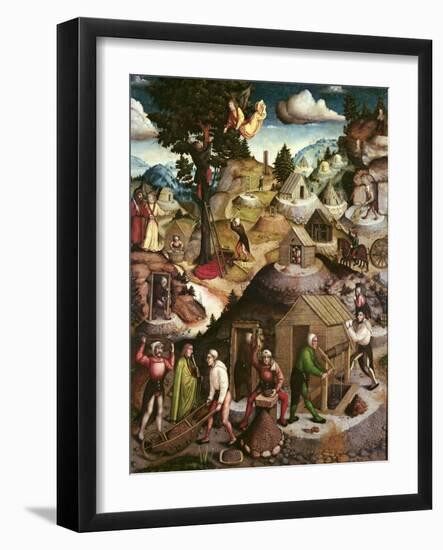 Mining Landscape, 1521-Hans Hesse-Framed Giclee Print