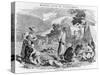 Mining Life in California: Chinese Miners, Pub. 1857-null-Stretched Canvas