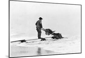 Mining on Beach at Nome, Alaska Photograph - Nome, AK-null-Mounted Poster