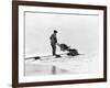 Mining on Beach at Nome, Alaska Photograph - Nome, AK-Lantern Press-Framed Art Print