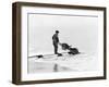 Mining on Beach at Nome, Alaska Photograph - Nome, AK-Lantern Press-Framed Art Print