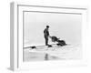 Mining on Beach at Nome, Alaska Photograph - Nome, AK-Lantern Press-Framed Art Print