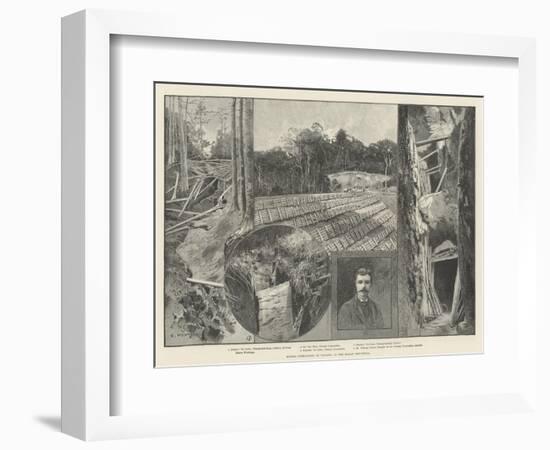 Mining Operations at Pahang, in the Malay Peninsula-Charles Auguste Loye-Framed Giclee Print