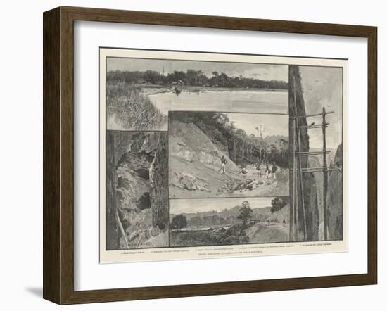 Mining Operations at Pahang, in the Malay Peninsula-Charles Auguste Loye-Framed Giclee Print