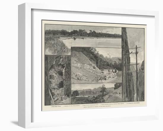 Mining Operations at Pahang, in the Malay Peninsula-Charles Auguste Loye-Framed Giclee Print