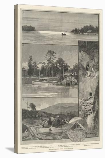 Mining Operations in the Malay Peninsula-Charles Auguste Loye-Stretched Canvas