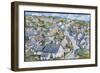 Mining Village in Cornwall, C.1920 (Oil on Canvas)-Walter Elmer Schofield-Framed Giclee Print