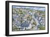 Mining Village in Cornwall, C.1920 (Oil on Canvas)-Walter Elmer Schofield-Framed Giclee Print