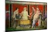 Ministrant Carrying a Tray of Food with Silenus Playing a Lyre and a Young Satyr Playing a Syrinx-null-Mounted Giclee Print