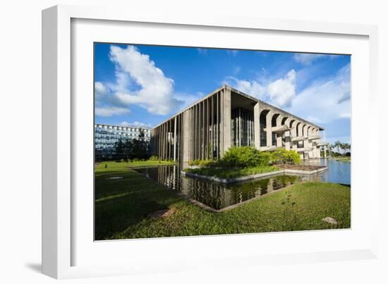 Ministry of Justice, Brasilia, UNESCO World Heritage Site, Brazil, South America-Michael Runkel-Framed Photographic Print