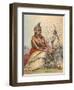 Minitaree Chief-George Catlin-Framed Art Print