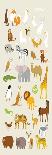 Animal Set Vector Illustration Wildlife in Jungle-miniwide-Art Print