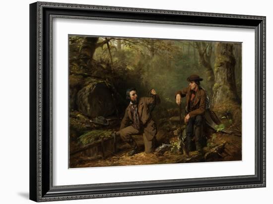 Mink Trapping Prime, 1862-Arthur Fitzwilliam Tait-Framed Giclee Print