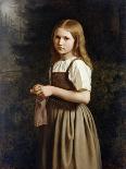 Girl Knitting, 1854-Minna Heeren-Giclee Print