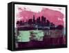 Minneapolis Abstract Skyline I-Emma Moore-Framed Stretched Canvas