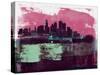 Minneapolis Abstract Skyline I-Emma Moore-Stretched Canvas