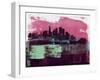 Minneapolis Abstract Skyline I-Emma Moore-Framed Art Print