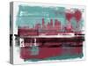 Minneapolis Abstract Skyline II-Emma Moore-Stretched Canvas