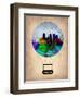 Minneapolis Air Balloon-NaxArt-Framed Art Print