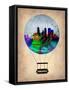 Minneapolis Air Balloon-NaxArt-Framed Stretched Canvas