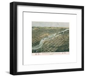 Minneapolis and Saint Anthony, Minnesota, 1867-A^ Ruger-Framed Giclee Print