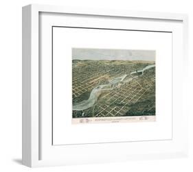 Minneapolis and Saint Anthony, Minnesota, 1867-A^ Ruger-Framed Giclee Print