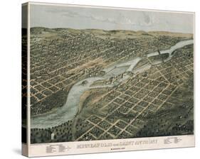 Minneapolis and Saint Anthony, Minnesota, 1867-A^ Ruger-Stretched Canvas