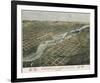 Minneapolis and Saint Anthony, Minnesota, 1867-A^ Ruger-Framed Art Print