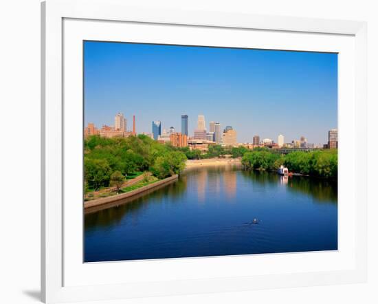 Minneapolis and the Mississippi River-null-Framed Photographic Print
