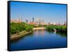 Minneapolis and the Mississippi River-null-Framed Stretched Canvas