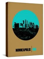 Minneapolis Circle Poster 1-NaxArt-Stretched Canvas