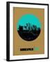 Minneapolis Circle Poster 1-NaxArt-Framed Art Print