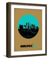 Minneapolis Circle Poster 1-NaxArt-Framed Art Print