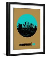 Minneapolis Circle Poster 1-NaxArt-Framed Art Print