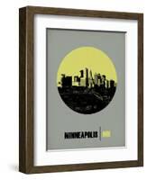 Minneapolis Circle Poster 2-NaxArt-Framed Art Print