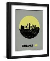 Minneapolis Circle Poster 2-NaxArt-Framed Art Print