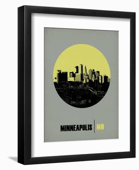 Minneapolis Circle Poster 2-NaxArt-Framed Art Print