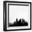 Minneapolis City Skyline - Black-NaxArt-Framed Art Print