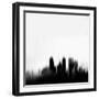 Minneapolis City Skyline - Black-NaxArt-Framed Art Print