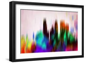 Minneapolis Downtown Skyline-NaxArt-Framed Art Print