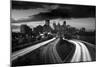 Minneapolis M N Skyline BW-Steve Gadomski-Mounted Photographic Print