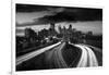 Minneapolis M N Skyline BW-Steve Gadomski-Framed Photographic Print