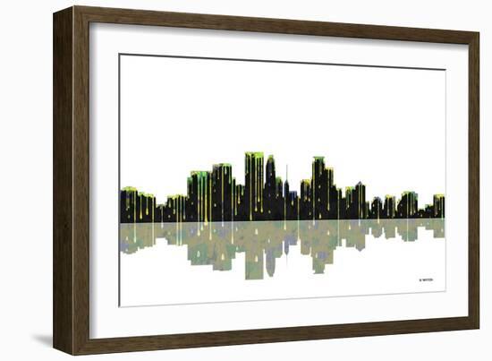 Minneapolis Minnesota BW 1-Marlene Watson-Framed Giclee Print