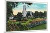 Minneapolis, Minnesota - Exterior View of St. Mark's Church from the Armory Gardens-Lantern Press-Mounted Art Print