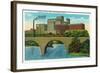 Minneapolis, Minnesota - Exterior View of the Pillsbury Flour Mills-Lantern Press-Framed Art Print