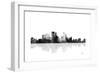 Minneapolis Minnesota Skyline BG 1-Marlene Watson-Framed Giclee Print