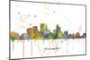 Minneapolis Minnesota Skyline MCLR 1-Marlene Watson-Mounted Giclee Print