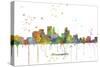 Minneapolis Minnesota Skyline MCLR 1-Marlene Watson-Stretched Canvas